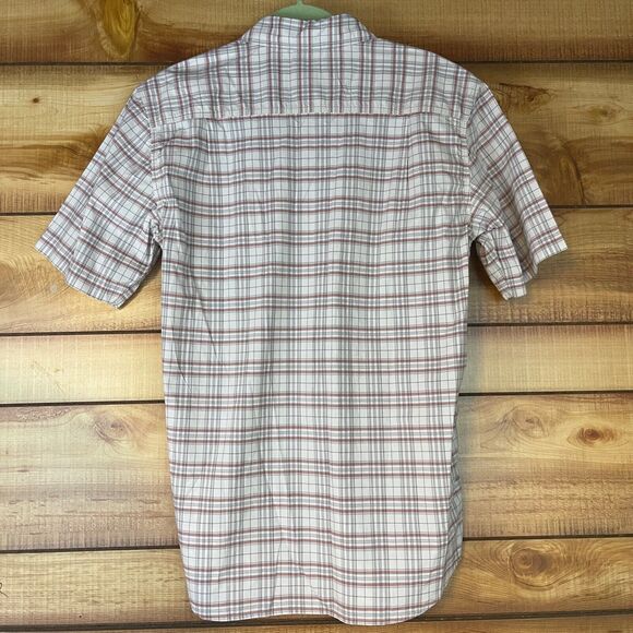 Carhartt Mens Shirt Medium Relaxed Fit Button-Up Short Sleeve Plaid‎ Pockets - Picture 2 of 7